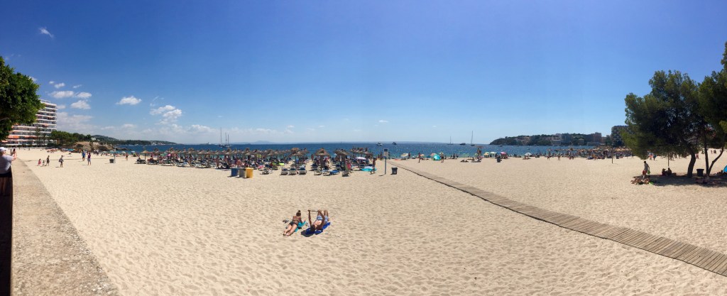 A Day at Palma Nova Beach and a&nbsp;Helipad